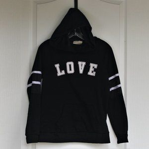 Bobbie Brooks black "love" hoodie